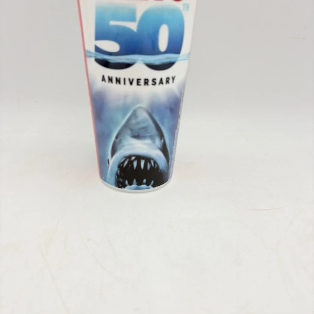 Whirley Jaws 50th Anniversary Coca-Cola Tumbler Cup USA Carry Handle 32 oz